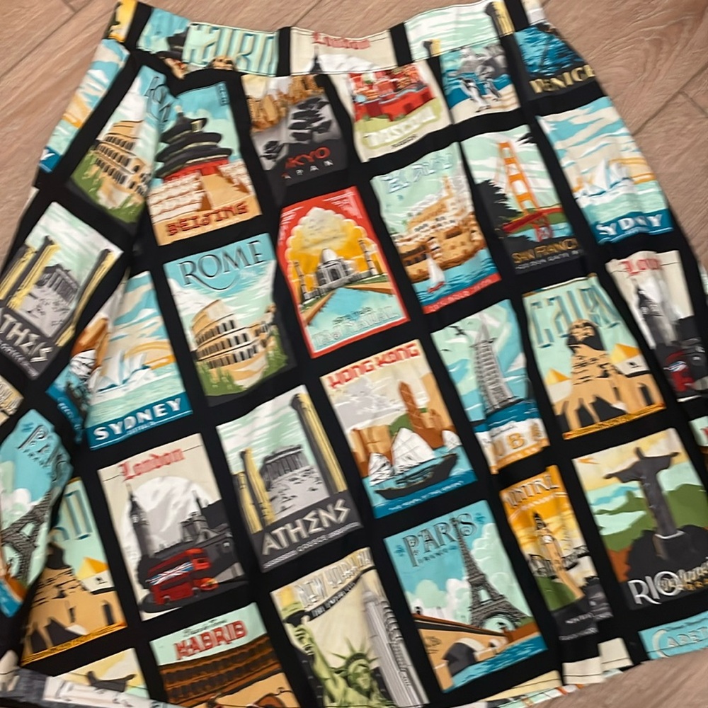 NWT~ ModCloth Retrolicious- Around the World in Katie Days Skirt